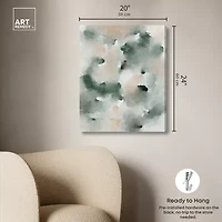 ART REMEDY® Art Remedy "Smoky And Blush Shadows" Giclee Canvas Print, Abstract Canvas Art
