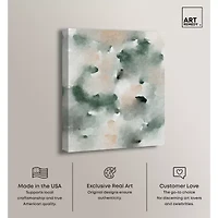 ART REMEDY® Art Remedy "Smoky And Blush Shadows" Giclee Canvas Print, Abstract Canvas Art