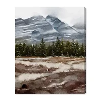 ART REMEDY® Art Remedy "February Rocks Landscape" Giclee Canvas Print, Nature And Landscape Canvas Art