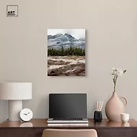ART REMEDY® Art Remedy "February Rocks Landscape" Giclee Canvas Print, Nature And Landscape Canvas Art