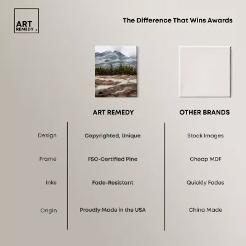 ART REMEDY® Art Remedy "February Rocks Landscape" Giclee Canvas Print, Nature And Landscape Canvas Art