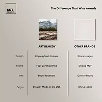 ART REMEDY® Art Remedy "February Rocks Landscape" Giclee Canvas Print, Nature And Landscape Canvas Art