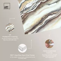 ART REMEDY® "Neutral Lines I" Giclee Abstract Canvas Art