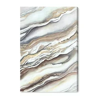 ART REMEDY® "Neutral Lines I" Giclee Abstract Canvas Art