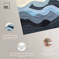 ART REMEDY® Art Remedy "Waverly" Giclee Canvas Print, Abstract Canvas Art