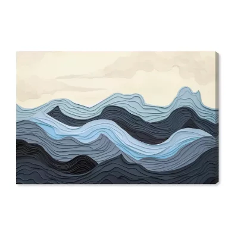 ART REMEDY® Art Remedy "Waverly" Giclee Canvas Print, Abstract Canvas Art