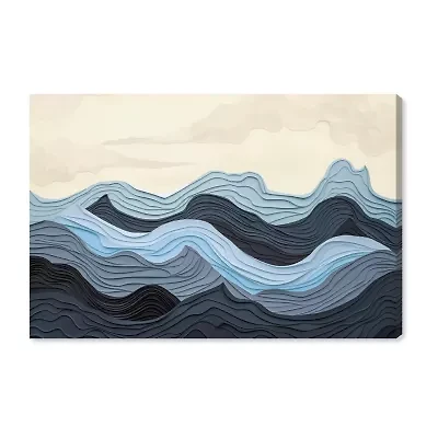 ART REMEDY® Art Remedy "Waverly" Giclee Canvas Print, Abstract Canvas Art