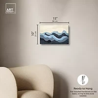 ART REMEDY® Art Remedy "Waverly" Giclee Canvas Print, Abstract Canvas Art