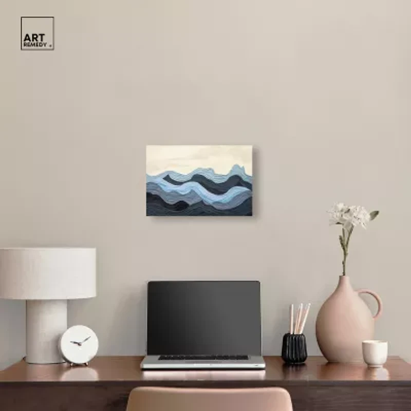 ART REMEDY® Art Remedy "Waverly" Giclee Canvas Print, Abstract Canvas Art