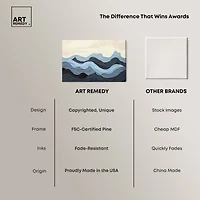 ART REMEDY® Art Remedy "Waverly" Giclee Canvas Print, Abstract Canvas Art