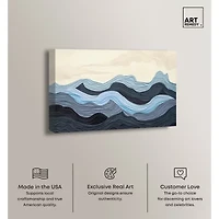 ART REMEDY® Art Remedy "Waverly" Giclee Canvas Print, Abstract Canvas Art