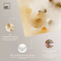 ART REMEDY® Art Remedy "Pearls And Amber" Giclee Canvas Print, Abstract Canvas Art
