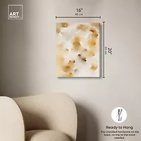 ART REMEDY® Art Remedy "Pearls And Amber" Giclee Canvas Print, Abstract Canvas Art