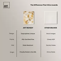 ART REMEDY® Art Remedy "Pearls And Amber" Giclee Canvas Print, Abstract Canvas Art