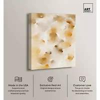 ART REMEDY® Art Remedy "Pearls And Amber" Giclee Canvas Print, Abstract Canvas Art