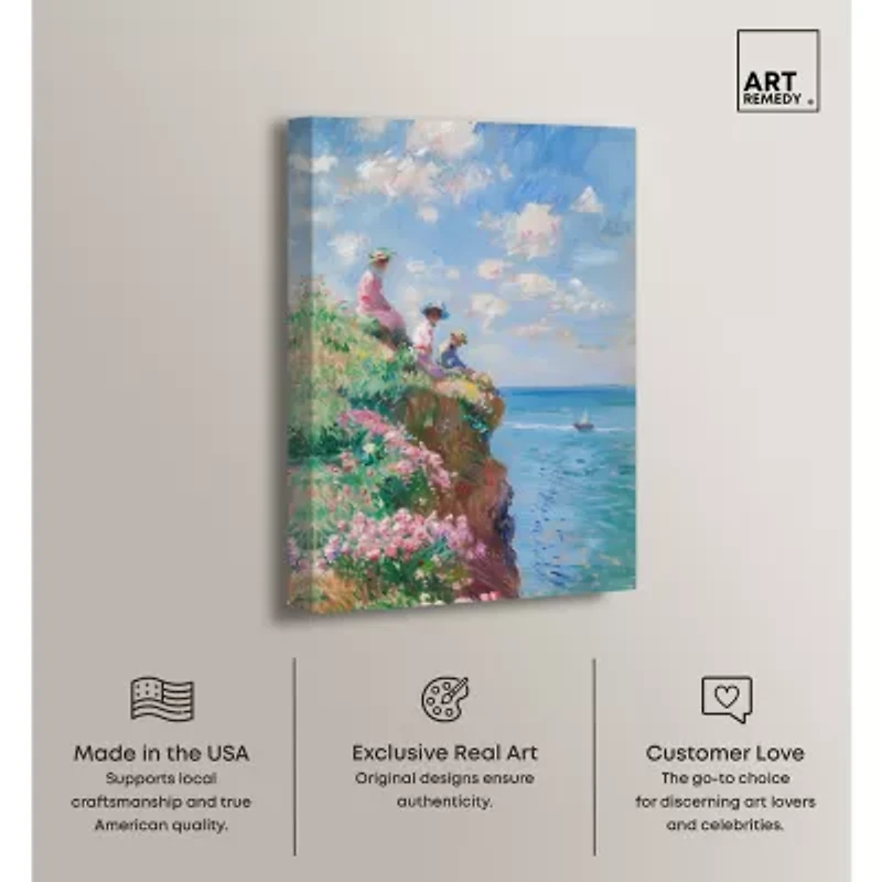 ART REMEDY® Art Remedy "By The Seaside" Giclee Canvas Print