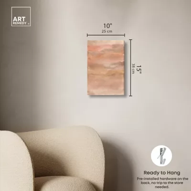 ART REMEDY® "Sienna Pigments Blend" Giclee Abstract Canvas Art