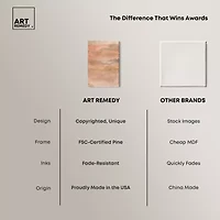 ART REMEDY® "Sienna Pigments Blend" Giclee Abstract Canvas Art