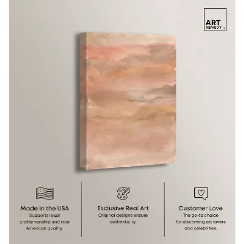 ART REMEDY® "Sienna Pigments Blend" Giclee Abstract Canvas Art