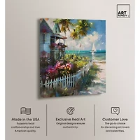ART REMEDY® Art Remedy "Local Beach House" Giclee Canvas Print