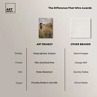 ART REMEDY® Art Remedy "Dawn Floral Mist Panoramic" Giclee Canvas Print