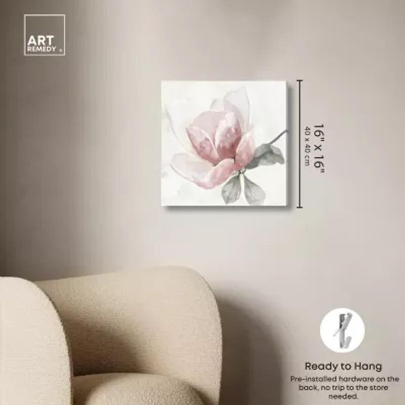 ART REMEDY® Art Remedy "Faded Blush Rose" Giclee Canvas Print
