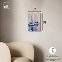 ART REMEDY® "Pastel Sea Breeze" Giclee Canvas Print, Nautical And Coastal Canvas Art