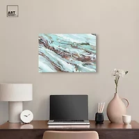 ART REMEDY® Art Remedy "Mint Waves" Giclee Canvas Print