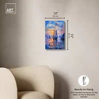 ART REMEDY® "Night Sea Breeze" Giclee Nautical And Coastal Canvas Art