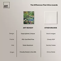 ART REMEDY® "Impressionist Pond" Giclee Nature And Landscape Canvas Art