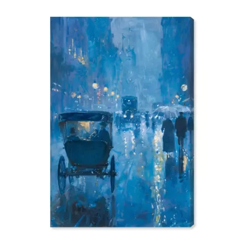 ART REMEDY® Art Remedy "London Nights" Giclee Canvas Print, Transportation Canvas Art