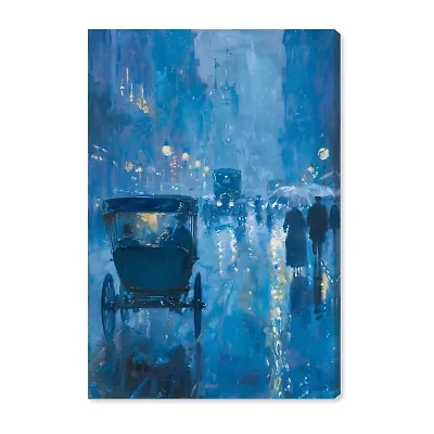 ART REMEDY® Art Remedy "London Nights" Giclee Canvas Print, Transportation Canvas Art
