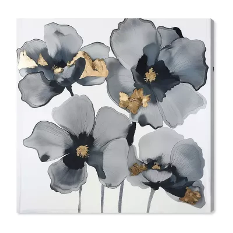 ART REMEDY® "Drama Flora" Giclee Floral And Botanical Canvas Art