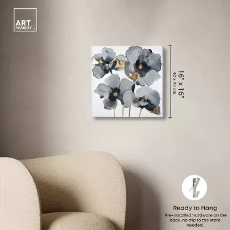 ART REMEDY® "Drama Flora" Giclee Floral And Botanical Canvas Art