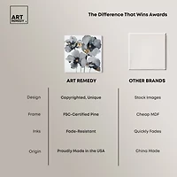 ART REMEDY® "Drama Flora" Giclee Floral And Botanical Canvas Art