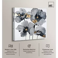 ART REMEDY® "Drama Flora" Giclee Floral And Botanical Canvas Art