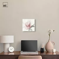 ART REMEDY® "Faded Blush Rose" Giclee Floral And Botanical Canvas Art