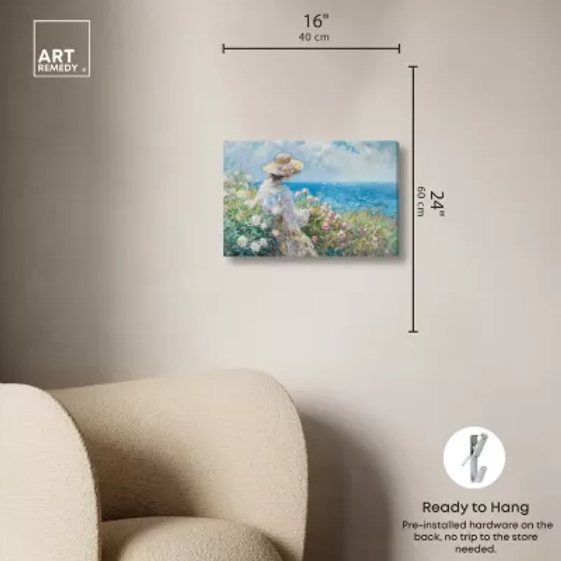 ART REMEDY® "Gentle Sea" Giclee Nautical And Coastal Canvas Art