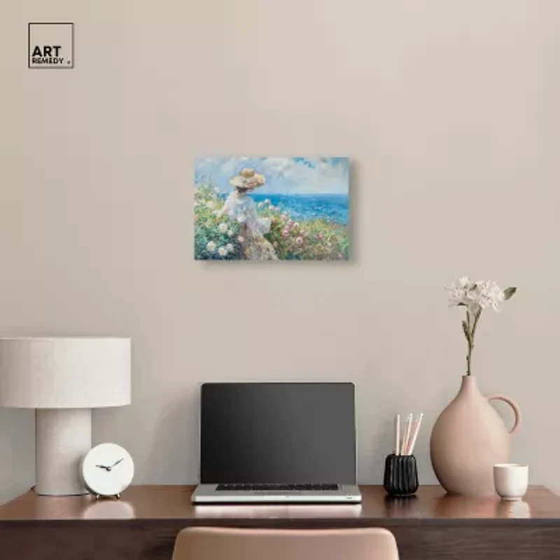 ART REMEDY® "Gentle Sea" Giclee Nautical And Coastal Canvas Art