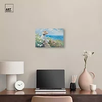 ART REMEDY® "Gentle Sea" Giclee Nautical And Coastal Canvas Art
