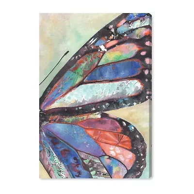 ART REMEDY® Art Remedy "Butterfly Part Ii" Giclee Canvas Print, Animals Canvas Art