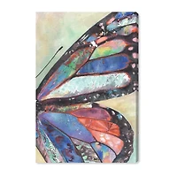 ART REMEDY® Art Remedy "Butterfly Part Ii" Giclee Canvas Print, Animals Canvas Art