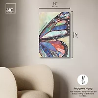 ART REMEDY® Art Remedy "Butterfly Part Ii" Giclee Canvas Print, Animals Canvas Art