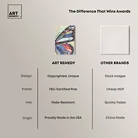 ART REMEDY® Art Remedy "Butterfly Part Ii" Giclee Canvas Print, Animals Canvas Art