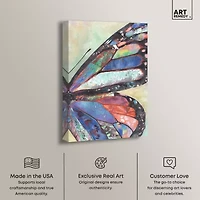 ART REMEDY® Art Remedy "Butterfly Part Ii" Giclee Canvas Print, Animals Canvas Art