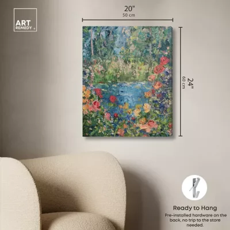 ART REMEDY® "Serene Escape" Giclee Canvas Print, Floral And Botanical Canvas Art