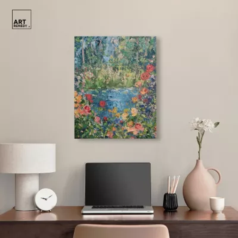 ART REMEDY® "Serene Escape" Giclee Canvas Print, Floral And Botanical Canvas Art