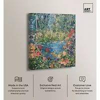 ART REMEDY® "Serene Escape" Giclee Canvas Print, Floral And Botanical Canvas Art