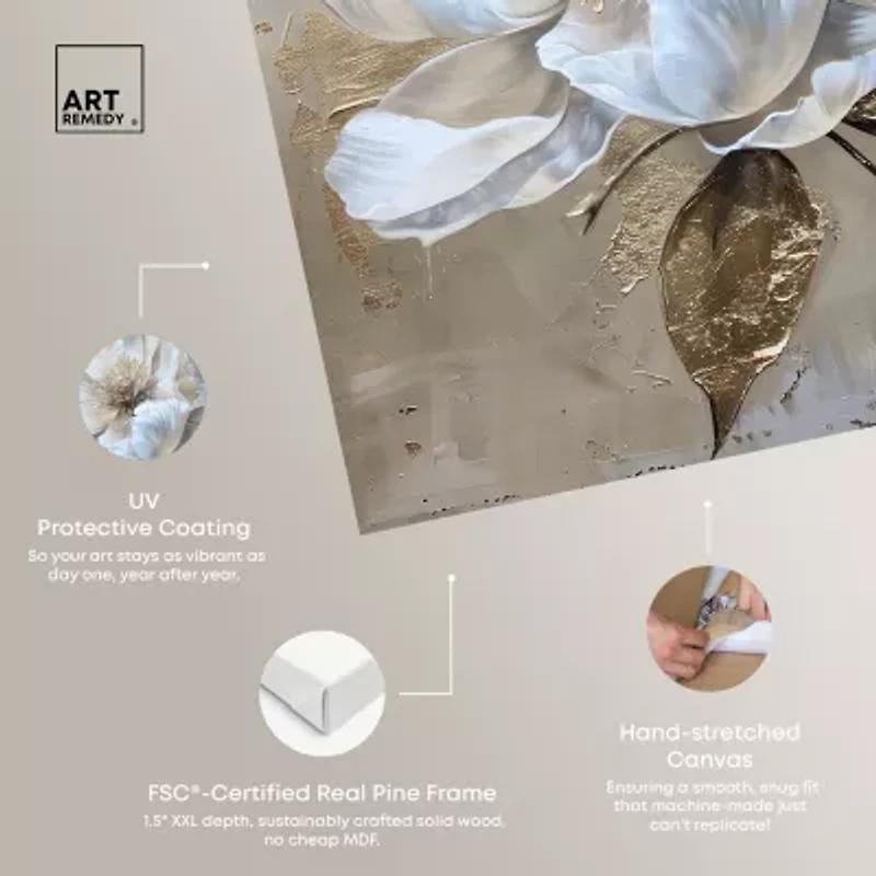 ART REMEDY® "Athenas Flower" Giclee Classic And Figurative Canvas Art