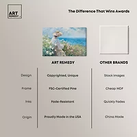 ART REMEDY® Art Remedy "Gentle Sea" Giclee Canvas Print, Nautical And Coastal Canvas Art
